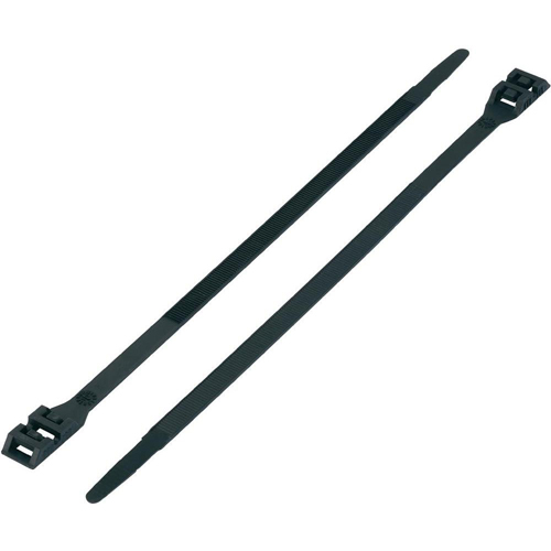 Colliers de serrage noirs - 265 x 9 mm - 20 pièces